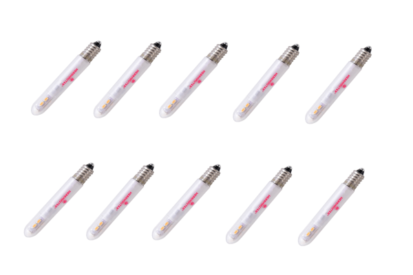 10er Set LED-Schaftkerze warmweiß
